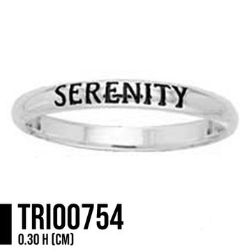 Serenity Sterling Silver Ring TRI754